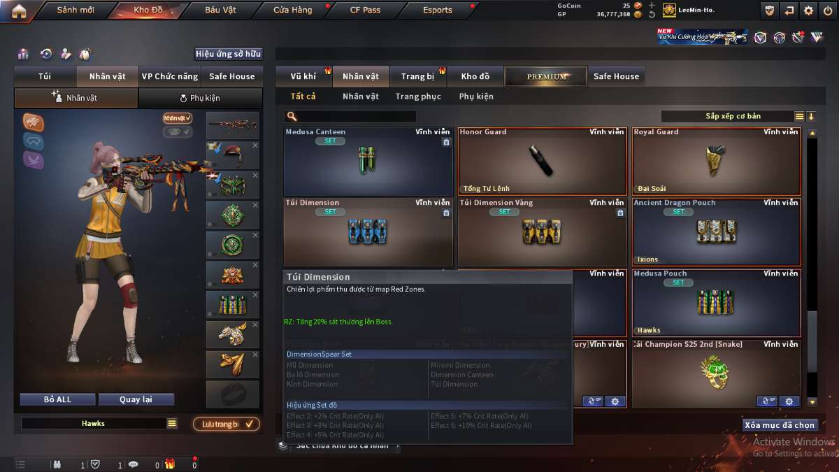 shop acc cf uy tin gia re
